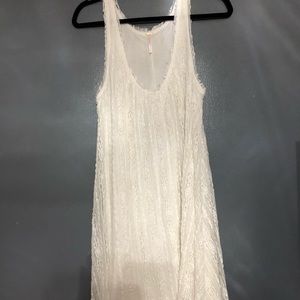 White lace tunic dress